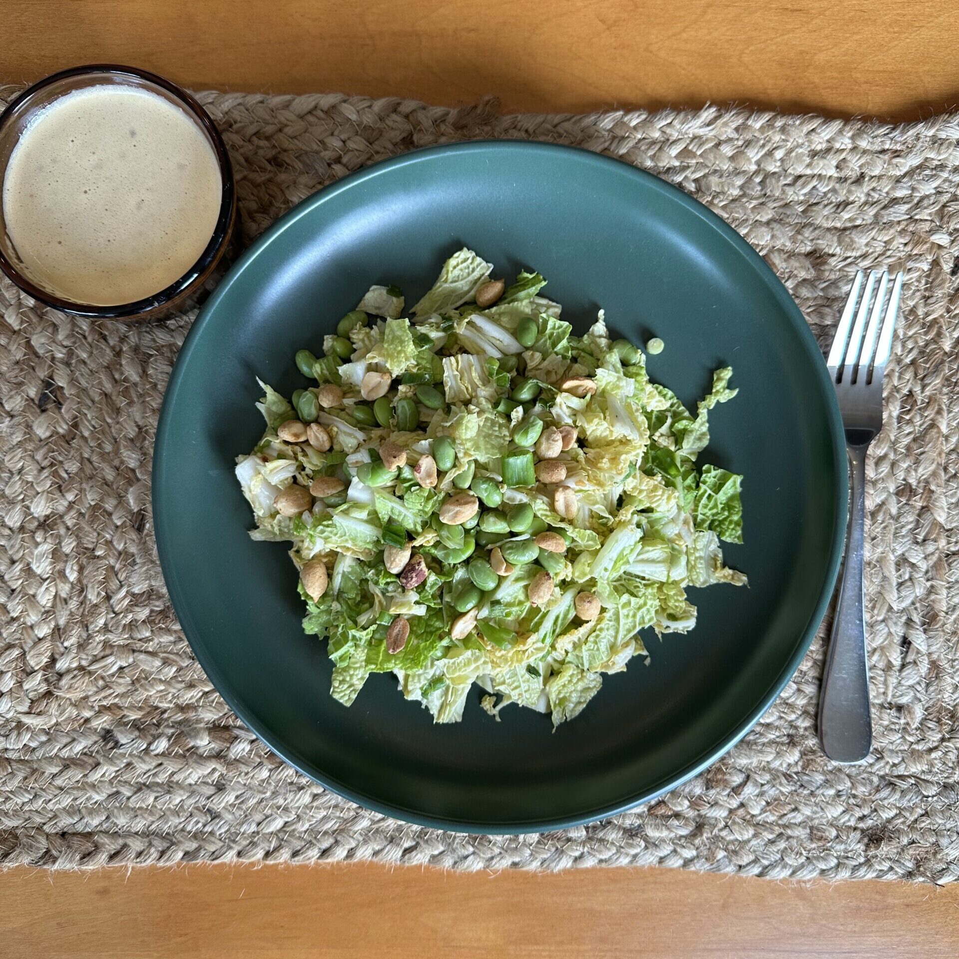 Napa Cabbage Salad with Peanut Sauce - Shape Your Future